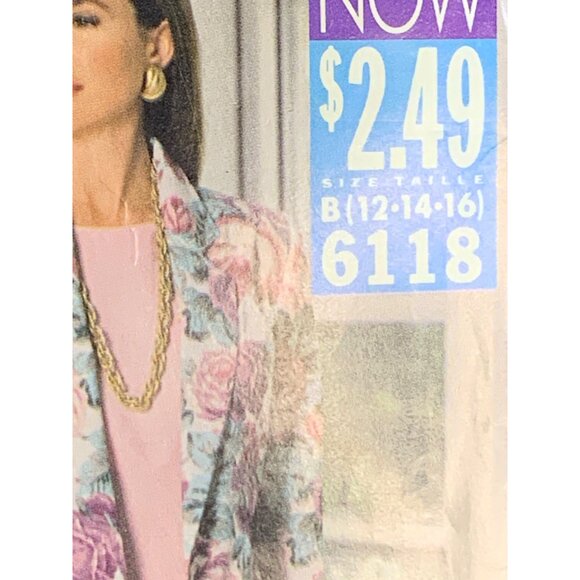 Butterick Misses Dress Jacket Sewing Pattern Sz 12-16 6118 - Uncut - Picture 2 of 4